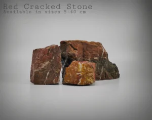 Red Cracked Stone