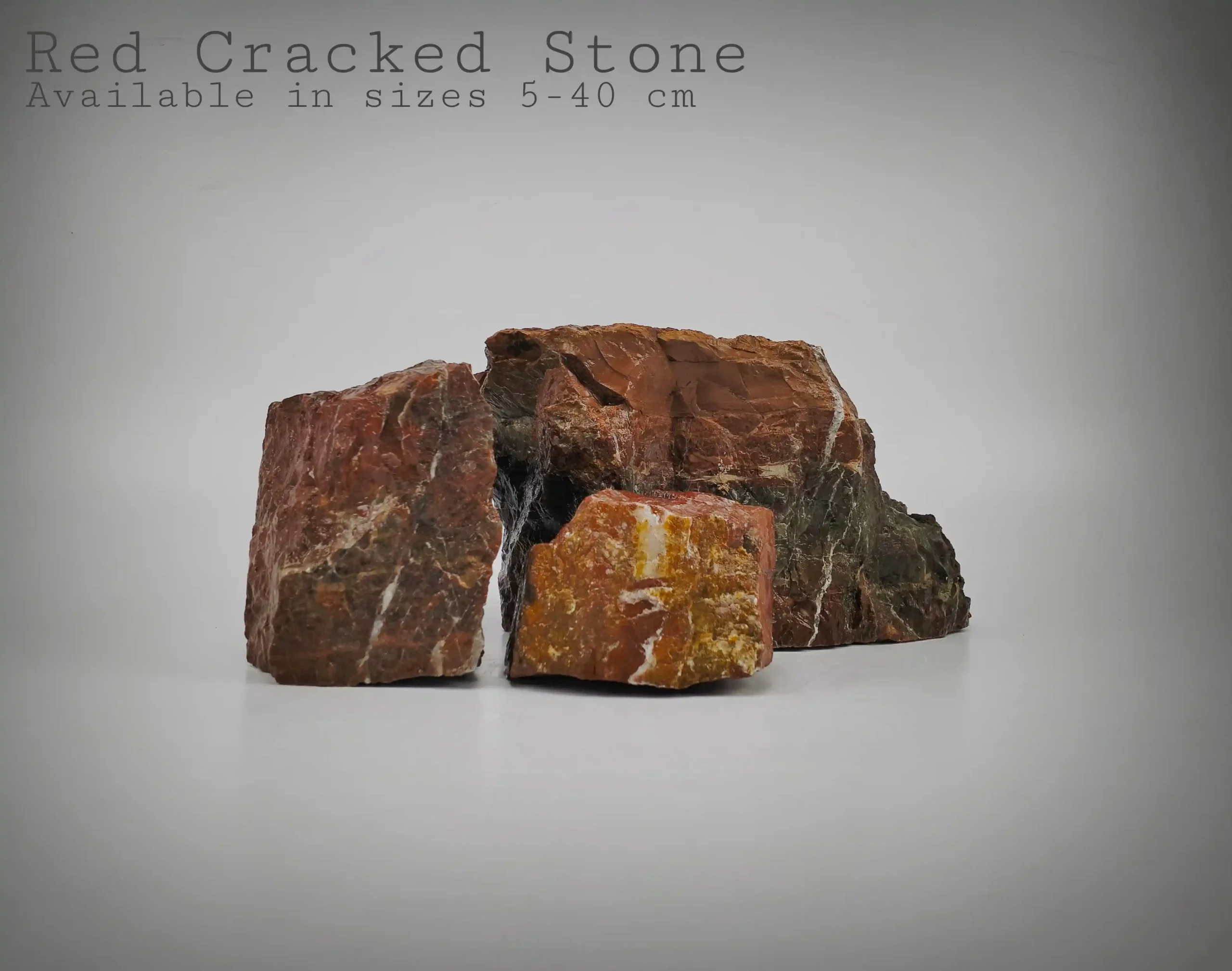Red Cracked Stone for Reptile